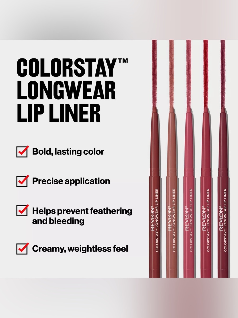 Revlon ColorStay Lip Liner - Plum, NEW - Picture 5 of 7